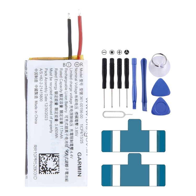Batteria sostitutiva 117mAh 361-00156-00 per Garmin, For Garmin 117mAh 361-00156-00 Batteria sostitutiva 117mAh 361-00156-00 per Garmin, For Garmin 117mAh 361-00156-00